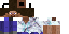 Minecraft skin texture, 64x32 legacy pixels