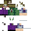 Minecraft skin texture, 64x64 pixels