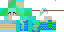 Minecraft skin texture, 64x32 legacy pixels