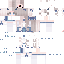 Red Minecraft skin texture, 64x64 pixels
