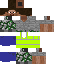 Minecraft skin texture, 64x64 pixels