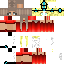 Minecraft skin texture, 64x64 pixels