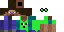 Minecraft skin texture, 64x32 legacy pixels