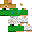 Minecraft skin texture, 64x64 pixels
