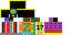 Minecraft skin texture, 64x32 legacy pixels