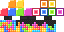 Minecraft skin texture, 64x32 legacy pixels
