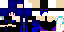 Minecraft skin texture, 64x32 legacy pixels