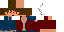Minecraft skin texture, 64x32 legacy pixels