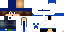 Minecraft skin texture, 64x32 legacy pixels