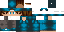 Minecraft skin texture, 64x32 legacy pixels