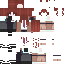 Red Minecraft skin texture, 64x64 pixels