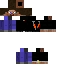 Classic Minecraft skin texture, 64x64 pixels