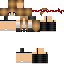 Minecraft skin texture, 64x64 pixels