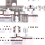 Gray Minecraft skin texture, 64x64 pixels