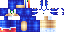 Minecraft skin texture, 64x32 legacy pixels