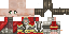 Minecraft skin texture, 64x32 legacy pixels