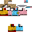 Minecraft skin texture, 64x64 pixels