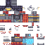 Minecraft skin texture, 64x64 pixels