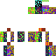 Minecraft skin texture, 64x64 pixels