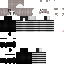 Gray Minecraft skin texture, 64x64 pixels