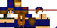 Minecraft skin texture, 64x32 legacy pixels