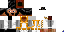 Minecraft skin texture, 64x32 legacy pixels
