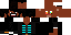 Minecraft skin texture, 64x32 legacy pixels