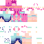 Minecraft skin texture, 64x64 pixels