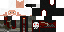 Minecraft skin texture, 64x32 legacy pixels