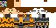 Minecraft skin texture, 64x32 legacy pixels