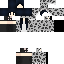 Gray Minecraft skin texture, 64x64 pixels
