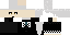 Minecraft skin texture, 64x32 legacy pixels