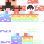Minecraft skin texture, 64x64 pixels