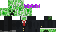Black Minecraft skin texture, 64x32 legacy pixels