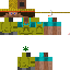 Yellow Minecraft skin texture, 64x64 pixels
