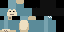 Minecraft skin texture, 64x32 legacy pixels