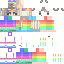 Minecraft skin texture, 64x64 pixels