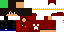 Minecraft skin texture, 64x32 legacy pixels