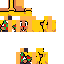 Minecraft skin texture, 64x64 pixels