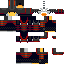 Minecraft skin texture, 64x64 pixels