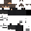 Black Minecraft skin texture, 64x64 pixels
