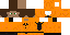 Minecraft skin texture, 64x32 legacy pixels
