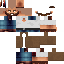 Minecraft skin texture, 64x64 pixels