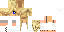 Minecraft skin texture, 64x32 legacy pixels