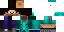 Minecraft skin texture, 64x32 legacy pixels