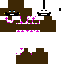 Brown Minecraft skin texture, 64x64 pixels