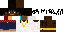 Minecraft skin texture, 64x32 legacy pixels