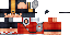 Minecraft skin texture, 64x32 legacy pixels