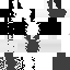 Black Minecraft skin texture, 64x64 pixels