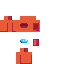 Minecraft skin texture, 64x64 pixels